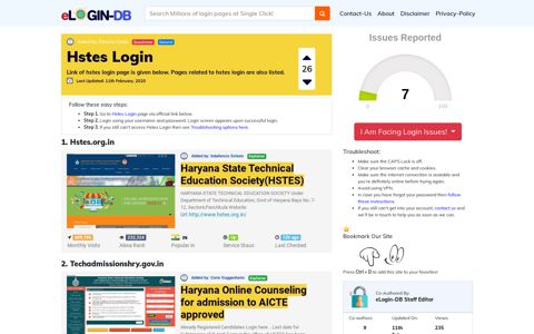 Hstes Login - A database full of login pages from all over the ...