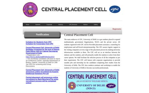 Central Placement Cell
