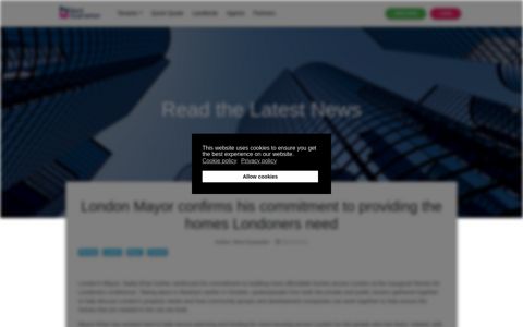 London Mayor confirms his commitment to providing the homes ...