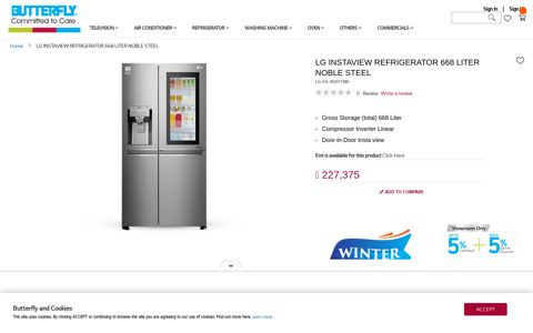 LG InstaView Refrigerator - Butterfly Marketing Limited