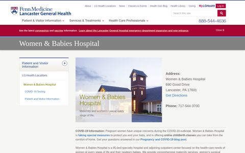 Women & Babies Hospital – Lancaster General Hospital