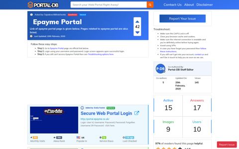 Epayme Portal