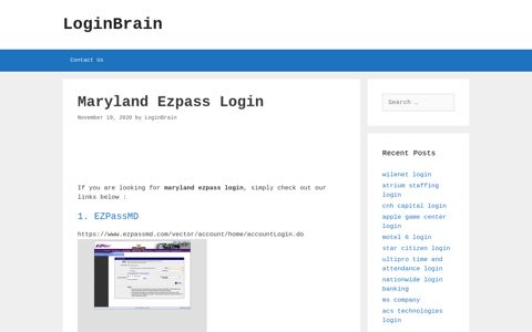 maryland ezpass login - LoginBrain