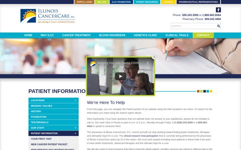 Patient Information - Illinois CancerCare
