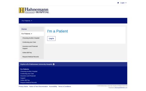 I-am-a-Patient - Hahnemann University Hospital