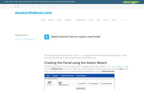 Gatein tutorial: how to create a new Portal - Mastertheboss
