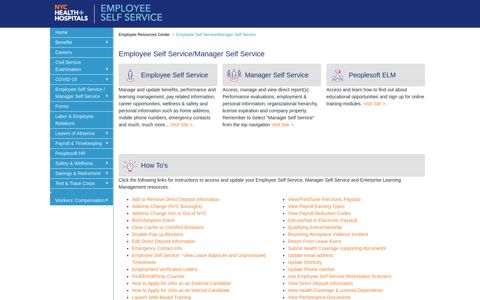 Employee Self Service / Manager Self Service - NYC Health + ...