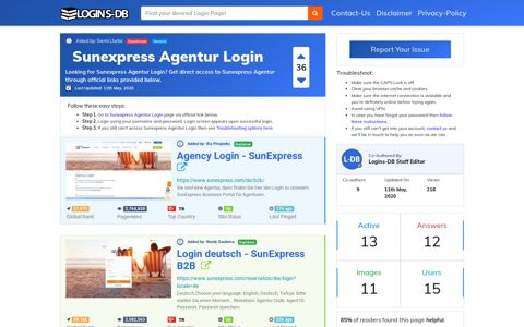 Sunexpress Agentur Login - Logins-DB