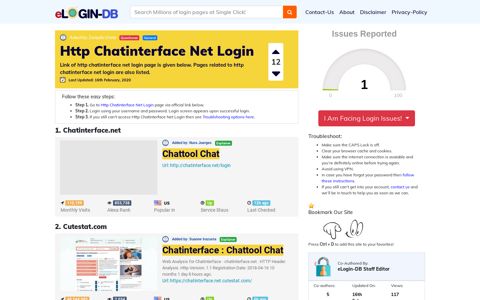 Http Chatinterface Net Login - A database full of login pages ...