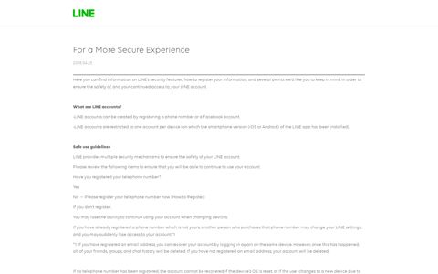 For a More Secure Experience | LINE Corporation | Security ...