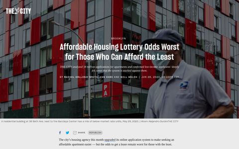 Affordable Housing Lottery Odds Worst for Those Who Can ...