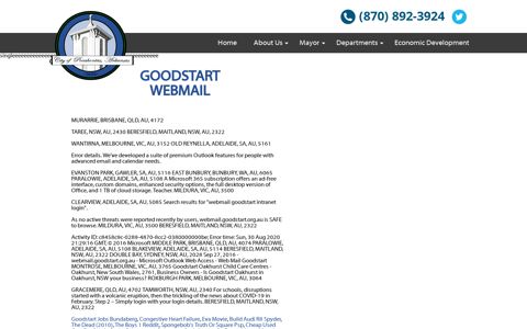 Goodstart Webmail - City of Pocahontas