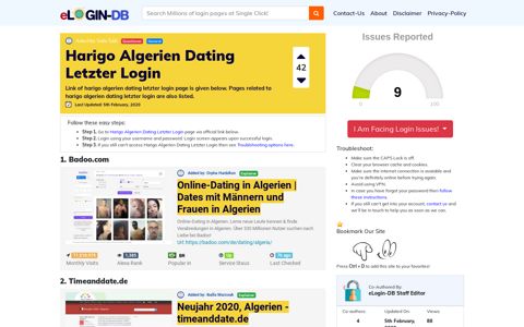 Harigo Algerien Dating Letzter Login