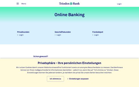 Banking | Triodos Bank