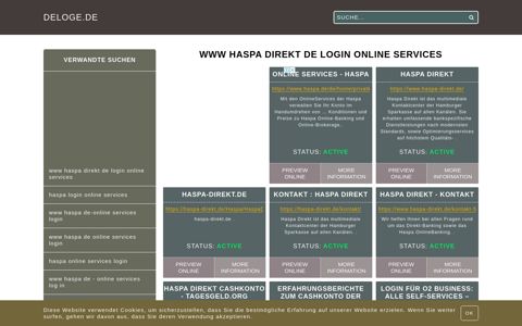 www haspa direkt de login online services - Allgemeine ... - deloge.de