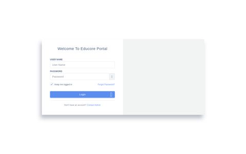 iEducore Portal - Login Site
