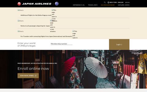 American Region - JAPAN AIRLINES - JAL Mileage Bank