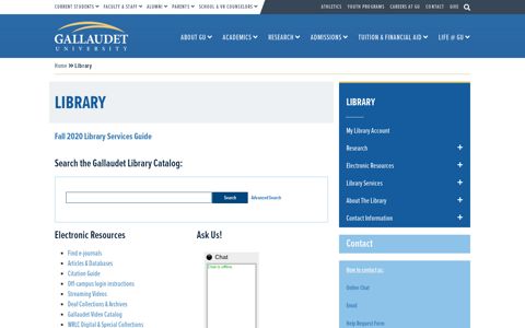 Library – Gallaudet University