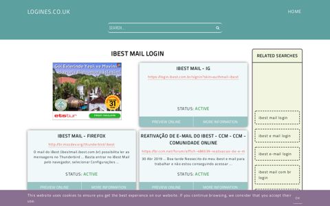 ibest mail login - General Information about Login - Logines.co.uk