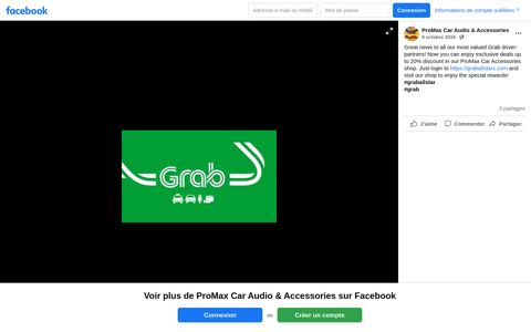 Great news to all our most valued Grab... - ProMax Car Audio ...