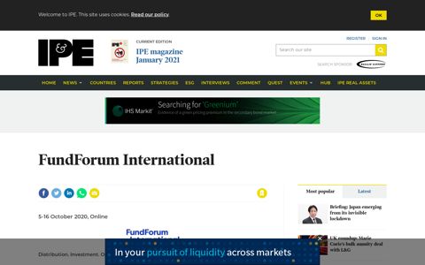 FundForum International | Event | IPE - IPE.com