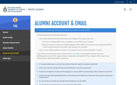 Alumni Email | FAQ - HKUST Alumni - The Hong Kong ...