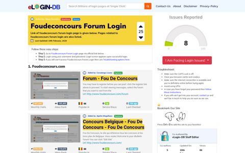 Foudeconcours Forum Login