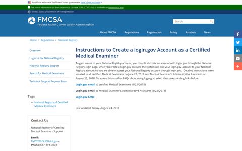 Instructions to Create a login.gov Account as a Certified ...