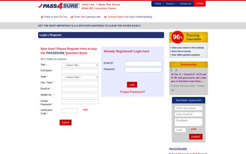 Login – Pass4Sure.in