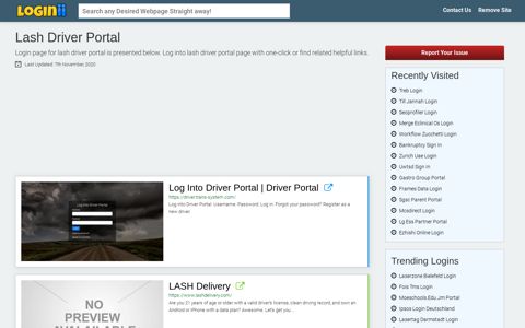 Lash Driver Portal - Loginii.com
