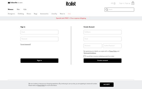 Sign in and say hello to smart shopping - Italist