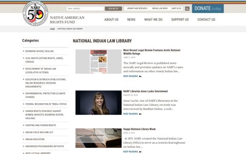 National Indian Law Library Archives - Native American Rights ...