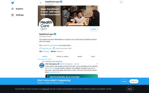 HealthCare.gov (@HealthCareGov) | Twitter