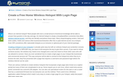 Create a Free Home Wireless Hotspot With Login Page ...