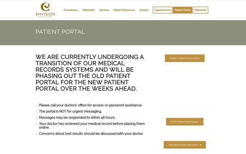 Patient Portal - Envision Diagnostic Center