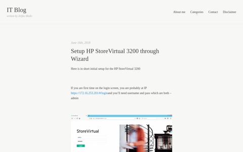 Setup HP StoreVirtual 3200 through Wizard | IT Blog