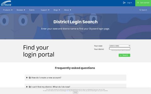 District Login Search | Skyward