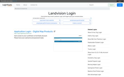 Landvision Login - Application Login - Digital Map Products