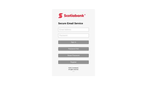 Secure Email Service :: User Log In - Scotiabank Global Site