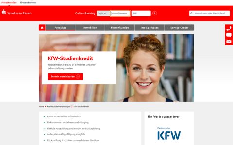 KfW-Studienkredit - Sparkasse Essen