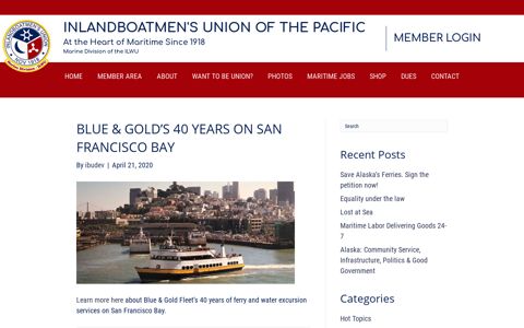 Blue & Gold's 40 Years on San Francisco Bay ...