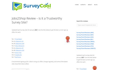 Jobs2Shop Review - Is It a Trustworthy Survey Site?