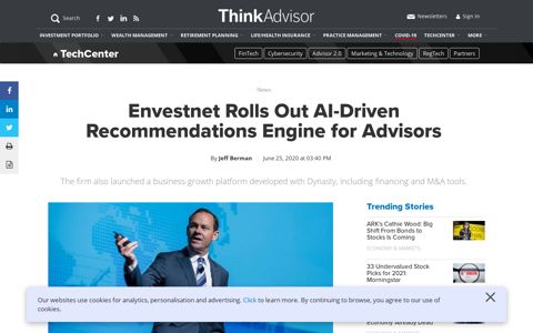 Envestnet Rolls Out AI-Driven Recommendations Engine for ...
