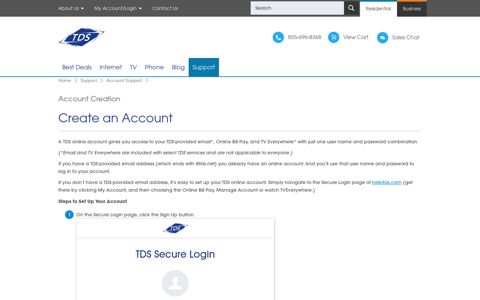 Setup and Manage Online Account - TDS