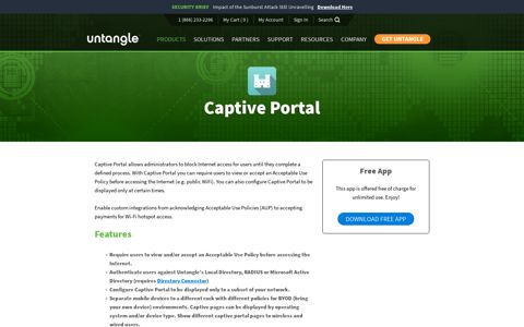 Captive Portal | Untangle