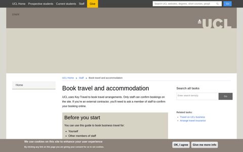 Book travel and accommodation | Staff - UCL – University ...