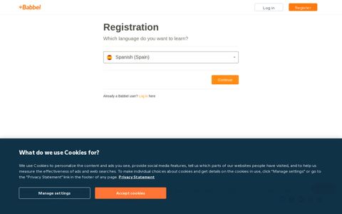 Registration - Babbel.com
