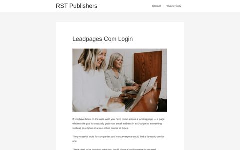 Leadpages Com Login (Updated 2020) - RST Publishers
