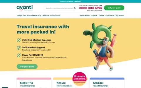 Avanti Travel Insurance™ - Get the Best Cover For Your Holiday