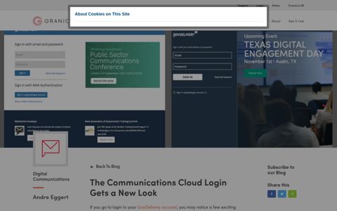The Communications Cloud Login Gets a New Look | Granicus